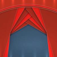 cortinas coloridas cortinas em estilo de design de material vetor