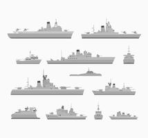 Definir navios de guerra vetor