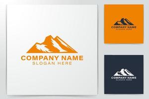 pico da montanha. ideias de logotipo de aventura. design de logotipo de inspiração. ilustração em vetor modelo. isolado no fundo branco