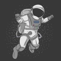 astronauta do espaço. vetor
