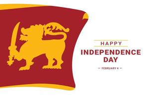 gráfico vetorial do dia da independência do sri lanka vetor