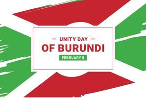 dia da unidade do burundi vetor