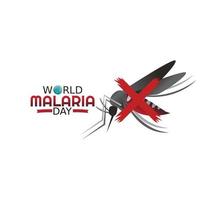 ilustração vetorial do dia mundial da malária vetor