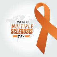 ilustração em vetor dia mundial da esclerose múltipla