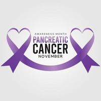 mês de conscientização do câncer de pâncreas 1.eps vetor