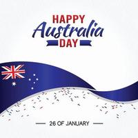 feliz dia da austrália ilustração vetorial vetor