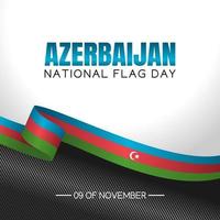ilustração em vetor dia da bandeira nacional do azerbaijão