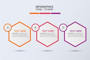 Infografia de três etapas. Modelo de negócio de vetor