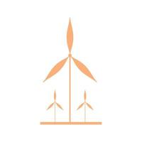 design de logotipo ao ar livre de moinho de vento minimalista gráfico de vetor símbolo ícone sinal ilustração ideia criativa