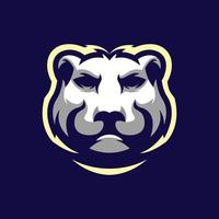 design de logotipo de urso com vetor
