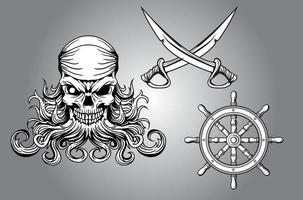 conjunto de vetores de pirata