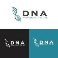 modelo de logotipo de conceito de dna eps10 vetor