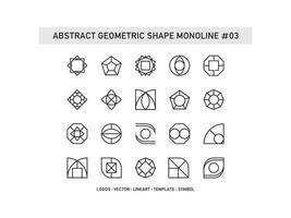 forma geométrica abstrata monoline telhas design ceramic free pro vetor