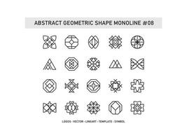 forma geométrica abstrata monoline telhas design ceramic free pro vetor