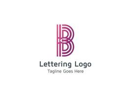 design de ícone de logotipo de letra de alfabeto b criativo para vetor profissional de negócios e empresa