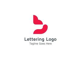 design de logotipo de letra de alfabeto b criativo para negócios e empresa pro vector