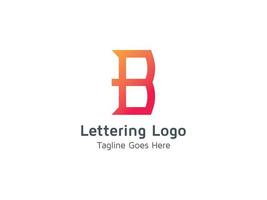 letra b design do logotipo do alfabeto para negócios e empresa pro vector