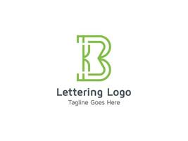 design de ícone de logotipo de letra de alfabeto b criativo para vetor profissional de negócios e empresa