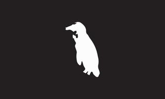 design de ilustração vetorial de pinguim preto e branco vetor