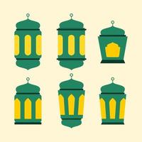 estilo simples de lanterna do ramadã vetor