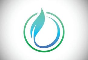 símbolo de sinal de ícone de folha, logotipo verde, logotipo orgânico vetor