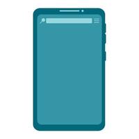 ícone plano de telefone móvel. símbolo de smartphone. ilustração vetorial simples isolada vetor