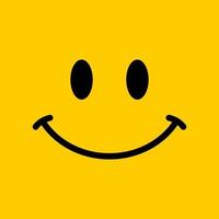 sinal de ícone de sorriso e sorriso de ilustração de design de logotipo feliz vetor