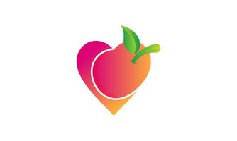 vetor de estoque vetor de design de modelo de logotipo de pixel de suco de amor