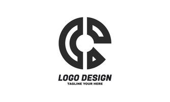 modelo de design de logotipo de letra c corporativa de negócios de ilustração de ações vetor