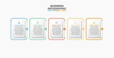 apresentação modelo de infográfico de negócios vetor