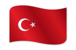 design de vetor de bandeira do país turquia