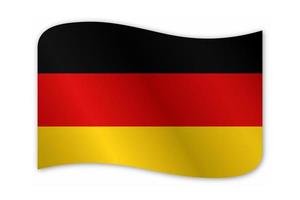 design de vetor de bandeira do país alemanha