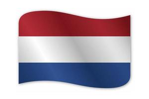design de vetor de bandeira do país holanda