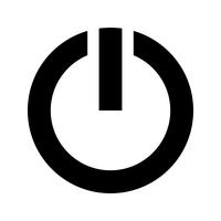 Ícone de vetor de símbolo de energia