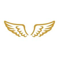 logotipo de asas de ouro