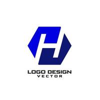 vetor de design de logotipo da empresa letra h