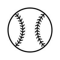 Ícone de vetor de beisebol