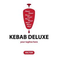 ícone do logotipo do doner kebab. vetor