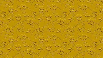 fundo de papel de parede estampado relevo dourado. vetor