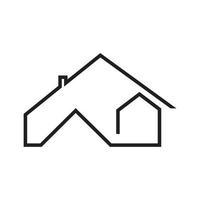 linha contínua minimalista logotipo em casa símbolo ícone vetor design gráfico ilustração ideia criativa