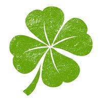 Trevo irlandês sorte para o dia de São Patrício vetor