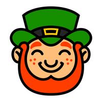 Leprechaun cartoon ilustração em vetor