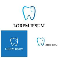 dental logo template ilustração vetorial ícone design vetor