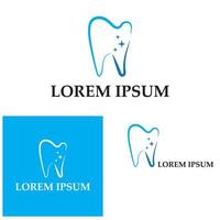 dental logo template ilustração vetorial ícone design vetor