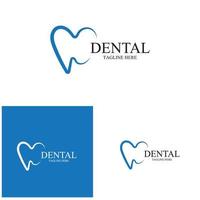 dental logo template ilustração vetorial ícone design vetor