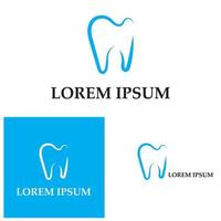 dental logo template ilustração vetorial ícone design vetor