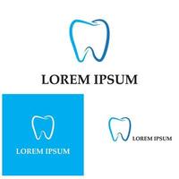 dental logo template ilustração vetorial ícone design vetor