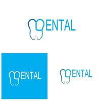 dental logo template ilustração vetorial ícone design vetor