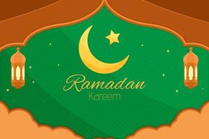 fundo islâmico ramadan kareem com elemento vetor