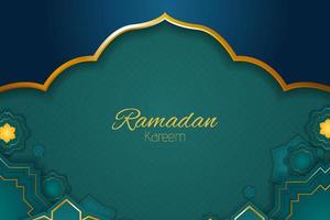 fundo islâmico ramadan kareem com elemento vetor